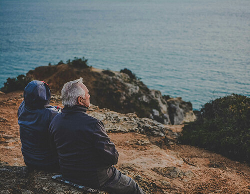 elderly couple