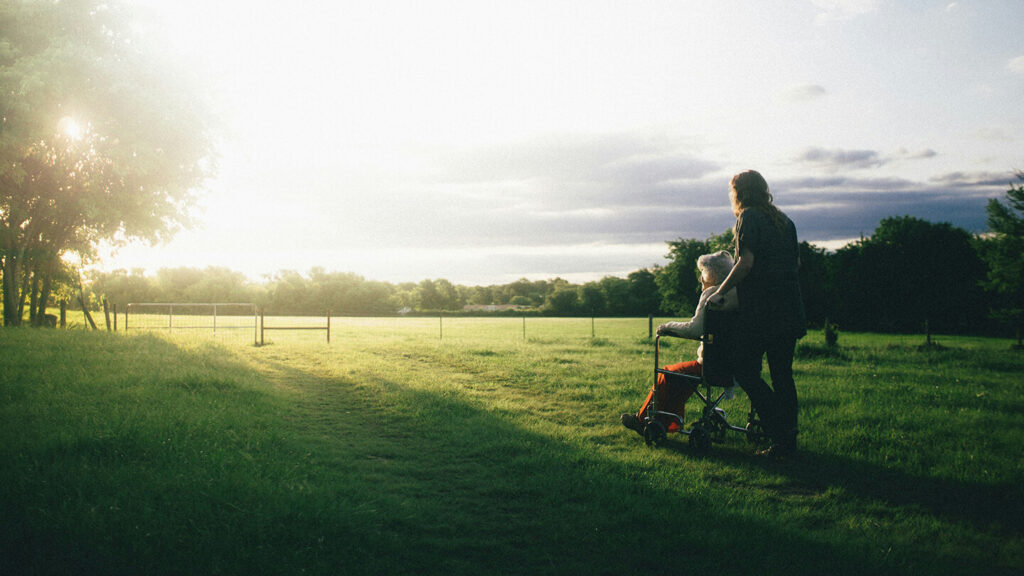 elderly couple